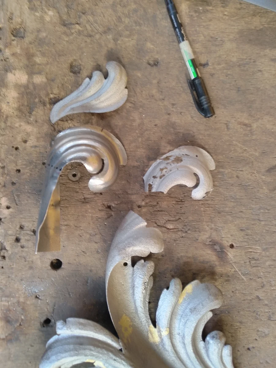 Fabrication des éléments à remplacer